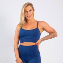 Top Fitness Academia Feminino Alcinha Liso c/ Bojo Removível