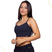 Top Fitness Academia Feminino Alcinha Liso c/ Bojo Removível Top Fitness Academia Feminino Alcinha Liso c/ Bojo Removível