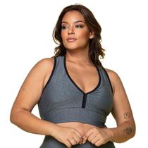 Top Fitness Academia Nadador Com Bojo Feminino Plus Size