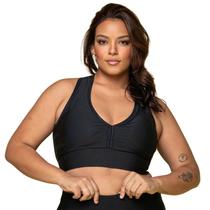 Top Fitness Academia Nadador Com Bojo Feminino Plus Size