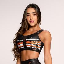 Top Fitness Academia Suplex Estampado Básico Preto Strong Gi