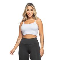Top Fitness Alça Fina Academia Alcinha Sem Bojo Ginástica Dia a Dia + Scrunchie Unitária