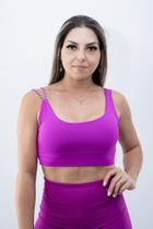 Top Fitness alça larga com trança