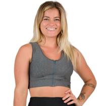 Top Fitness Alta Sustentação Com Zíper Feminino Fitness Catwalk