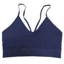 Top Fitness Básico Basic+ Azul Escuro P Top Fitness Básico Basic+ Azul Escuro P