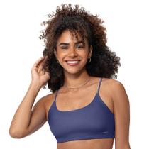 Top Fitness Básico com Bojo Removível e Alças Finas Mirtilo Zee Rucci Top Fitness Básico com Bojo Removível e Alças Finas Mirtilo Zee Rucci