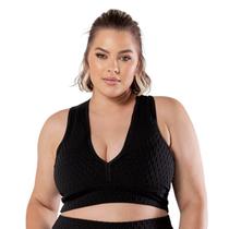 Top Fitness Bolha Academia Bojo Feminino Plus Size Treino
