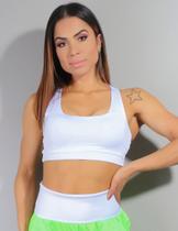 Top Fitness Branco com Bojo Top Fitness Branco com Bojo