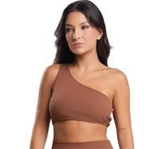 Top Fitness Canelado Feminino Bella Fiore Academia Ombro Só Poliamida Assimétrico Mula Manca Fitness Tamanho:MCor:Marro Top Fitness Canelado Feminino Bella Fiore Academia Ombro Só Poliamida Assimétrico Mula Manca Fitness Tamanho:MCor:Marro