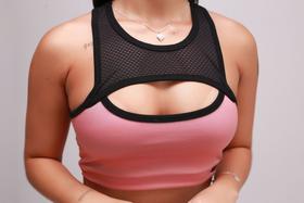 Top Fitness Cirrê Rosa