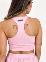 Top Fitness com bojo fixo e Proteção UV50+ - Rosado Top Fitness com bojo fixo e Proteção UV50+ - Rosado