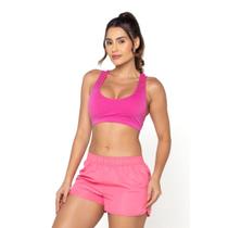 Top Fitness com Bojo Rosa M Basic+ Top Fitness com Bojo Rosa M Basic+