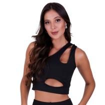 Top Fitness com Decote para Academia Cropped -c6 TOP LUNA