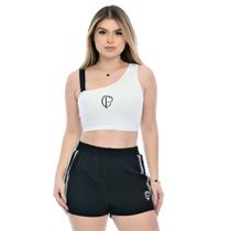 Top Fitness Corinthians Com Alça Feminino