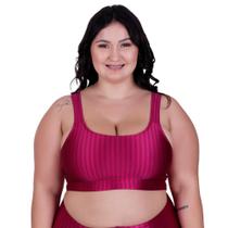 Top Fitness Cropped de Academia Plus Size 3D Nicole