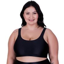 Top Fitness Cropped de Academia Plus Size 3D Nicole