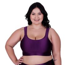 Top Fitness Cropped de Academia Plus Size 3D Nicole