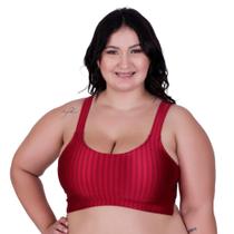 Top Fitness Cropped de Academia Plus Size 3D Nicole