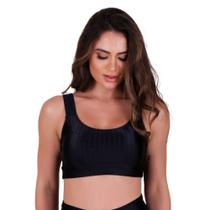 Top Fitness de Academia com Bojo Removível New Zig 3D Liso Nicole