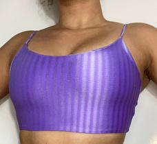 Top Fitness Duplo Alça Fina Com Bojo Poliamida 3D