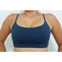 Top Fitness Duplo Alça Fina Suplex Poliamida Compressão Top Fitness Duplo Alça Fina Suplex Poliamida Compressão