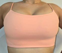 Top Fitness Duplo Alça Fina Suplex Poliamida Compressão Top Fitness Duplo Alça Fina Suplex Poliamida Compressão