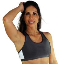 Top fitness feminino academia costas nadador ad tricolor