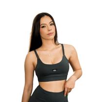 Top Fitness Feminino C/ Bojo Removível em Suplex Poliamida Infinity