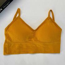 Top Fitness Feminino de Academia Decote nas Costas Bojo Removível