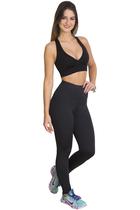 Top Fitness Feminino Nadador Academia Esportivo Preto