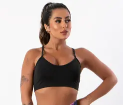 Top Fitness Feminino Nadador Alça Fina sem bojo Academia