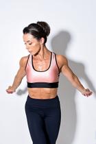 Top fitness nadador rose tule Top fitness nadador rose tule