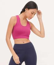 Top Fitness Nadador Sem Costura Textura Marisa Rosa-80004