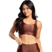 Top Fitness New Zig 3D WLS Modas Com Bojo Removível Alta Compressão Academia Treino Feminino