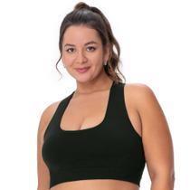Top Fitness Plus Nadador Jacquard Preto