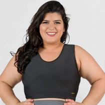 Top Fitness Plus Size Feminino Suplex Nadador Sustentação - Catwalk