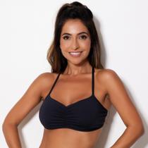 Top Fitness Poliamida Cross-Back - Sustentação e Estilo para Treino Cor:PretoTamanho:GG