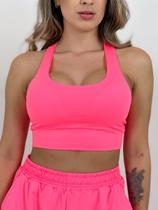 Top Fitness Proteção UV50+ NEONCOLORS - Rosa Neon