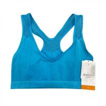 Top fitness sem bojo basic+ azul turquesa m - 97 poliamida 3 elastano - sem forro - tecido circular - basic+ Top fitness sem bojo basic+ azul turquesa m - 97 poliamida 3 elastano - sem forro - tecido circular - basic+