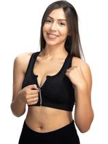 Top Fitness Wolfox Com Zíper E Bojo Removível Feminino