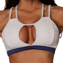 Top Florenca Jacquard Nautico Branco Moving