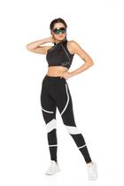 Top Gola Alta Poliamida Sperafico Preto Top Gola Alta Poliamida Sperafico Preto