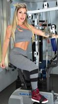 Top Gota De Academia Com Bojo ombro só cropped Fitness