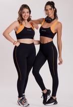 Top Graphene Alça Reta Preto