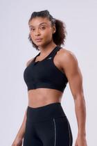 Top Grit Bossa Ajustável 1 Bolso Nadador C/ Zíper Preto