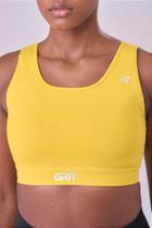 Top Grit Bossa Ajustável 1 Bolso Reto-Amarelo Manga