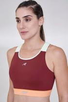 Top Grit Bossa Nadador C / Bolso Ajustável-Vermelho/Laranja/Verde