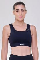 Top Grit Bossa Reto C/Bolso Ajustável Preto Top Grit Bossa Reto C/Bolso Ajustável Preto
