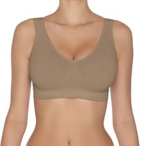 Top Hanes Alças Largas sem Costura 5762 Chocolate - P