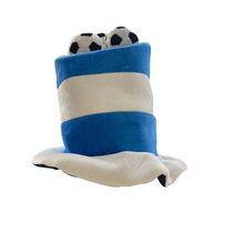 Top Hat Carnival Cosplay Cap Ball Soccer Ball Azul Branco Adulto Top Hat Carnival Cosplay Cap Ball Soccer Ball Azul Branco Adulto